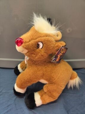 Vintage 1999 Y2K Rudolph The Red Nose Reindeer Plush